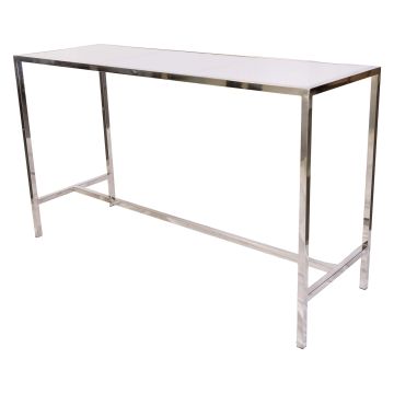 Delano Pub Table, Silver